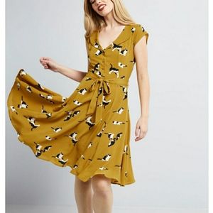 Mod cloth kitty print dress 😻